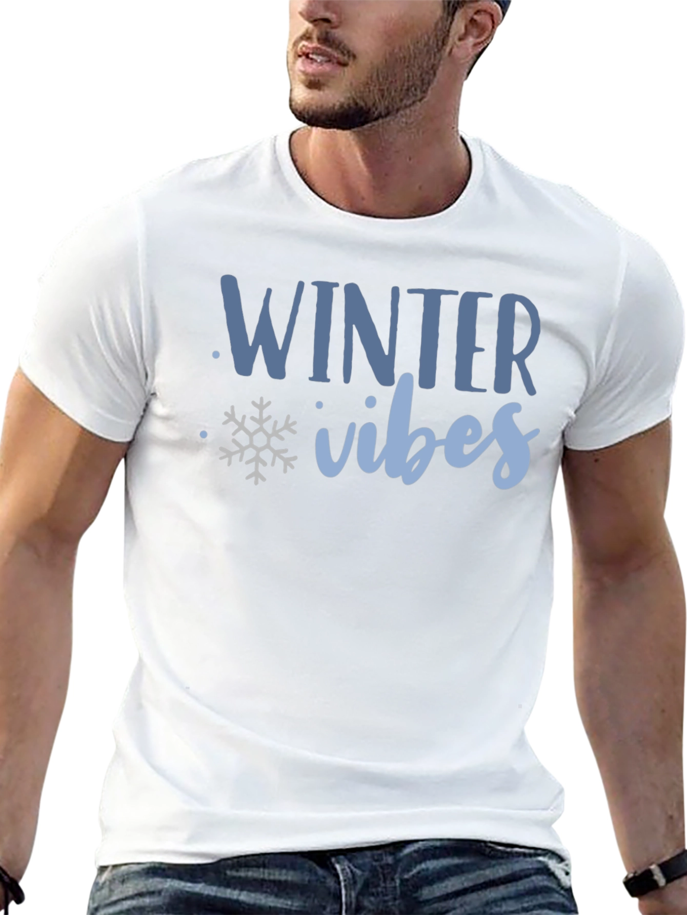 Winter Vibes Graphic Tee - Cozy Holiday Shirt