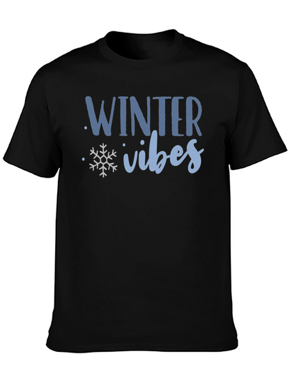 Winter Vibes Graphic Tee - Cozy Holiday Shirt