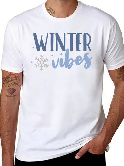 Winter Vibes Graphic Tee - Cozy Holiday Shirt