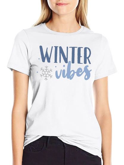 Winter Vibes Graphic Tee - Cozy Holiday Shirt