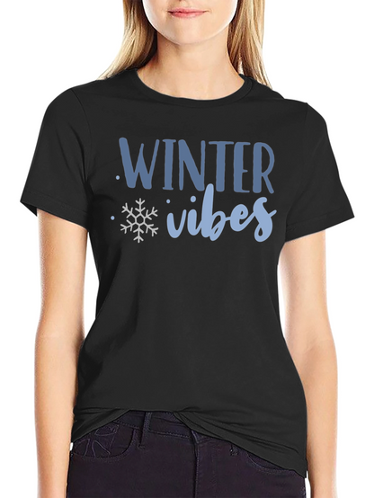 Winter Vibes Graphic Tee - Cozy Holiday Shirt