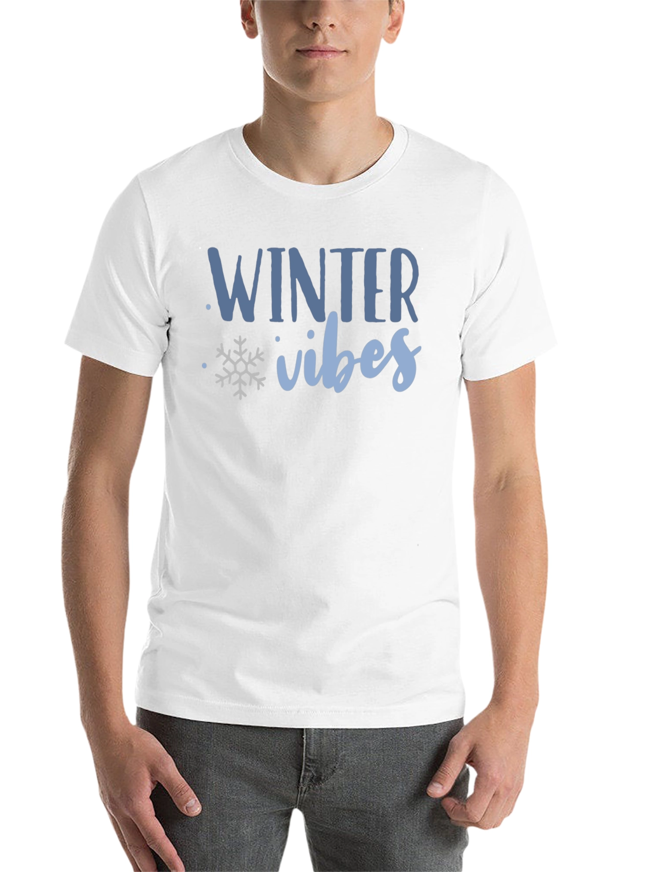 Winter Vibes Graphic Tee - Cozy Holiday Shirt