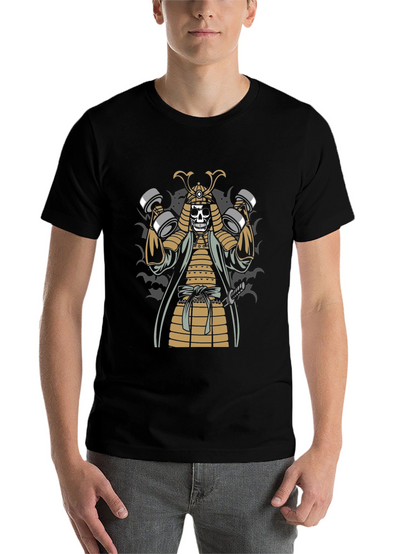 Samurai Skeleton Gym T-Shirt