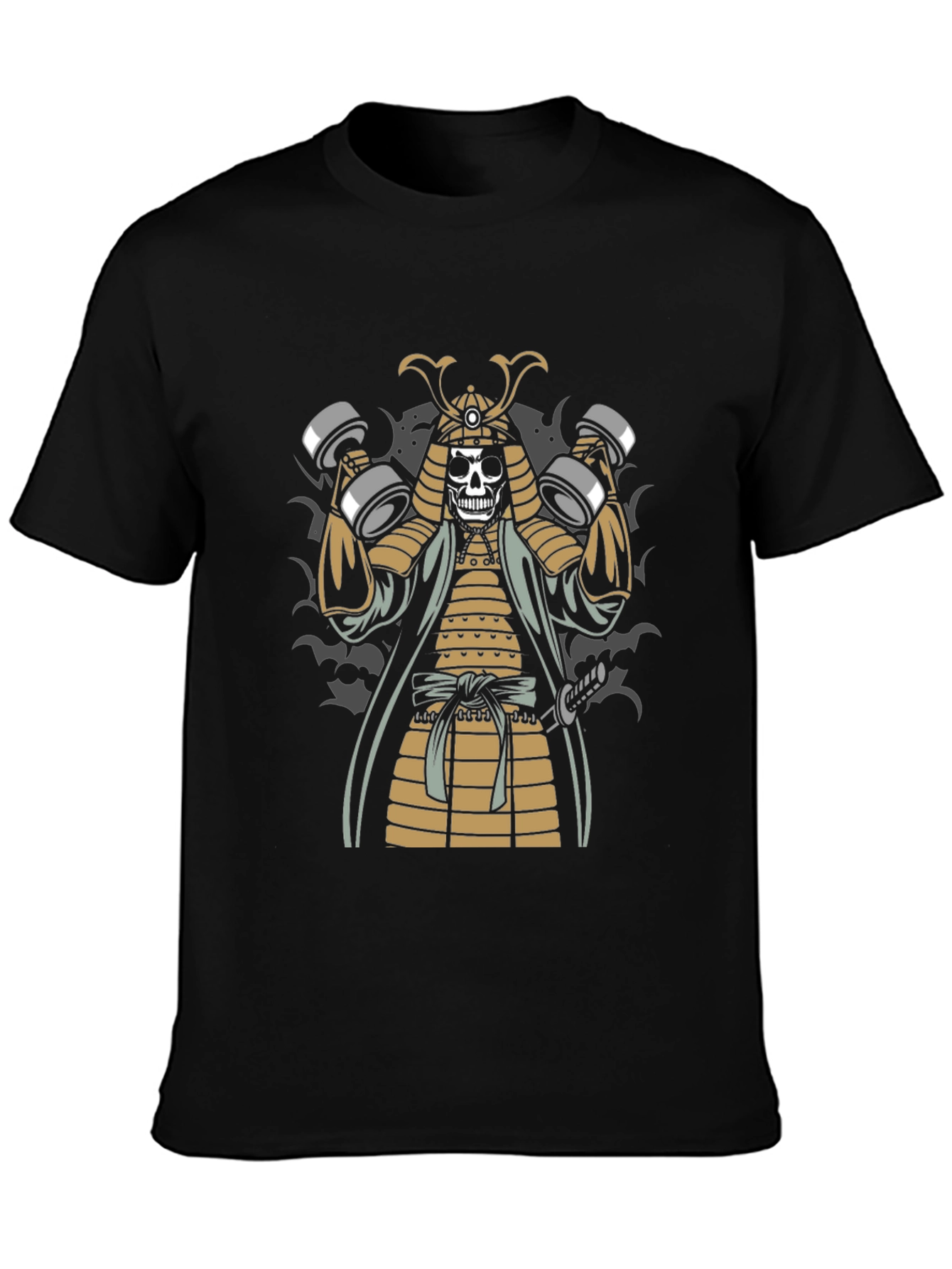 Samurai Skeleton Gym T-Shirt