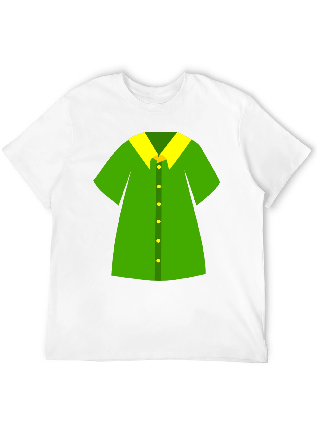 Novelty Green Shirt Design Black T-Shirt
