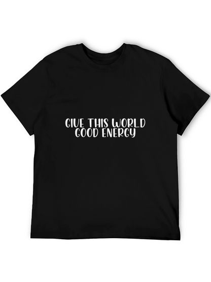 Good Energy Graphic Tee - Black Casual T-Shirt