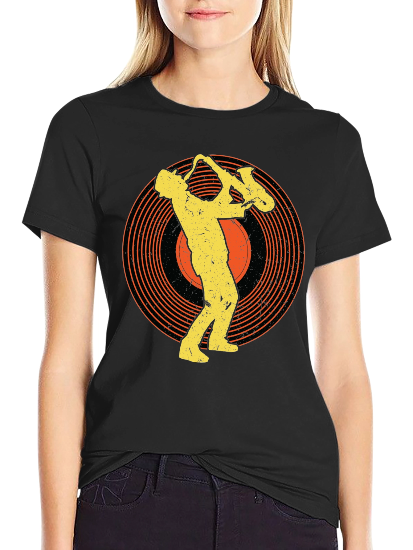 Saxophone Musician Graphic Tee