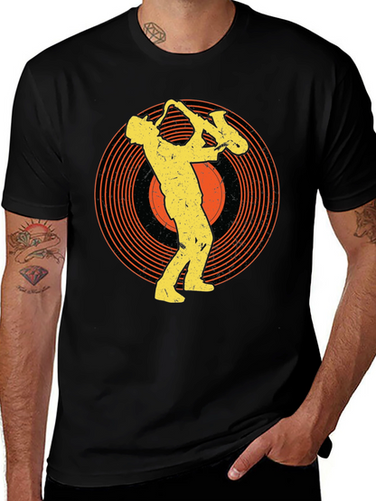 Saxophone Musician Graphic Tee